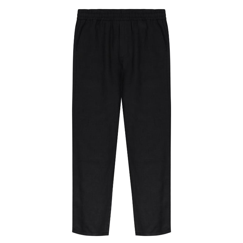 bluemint EDAN JOGGER BLACK Drawstring Linen Trousers