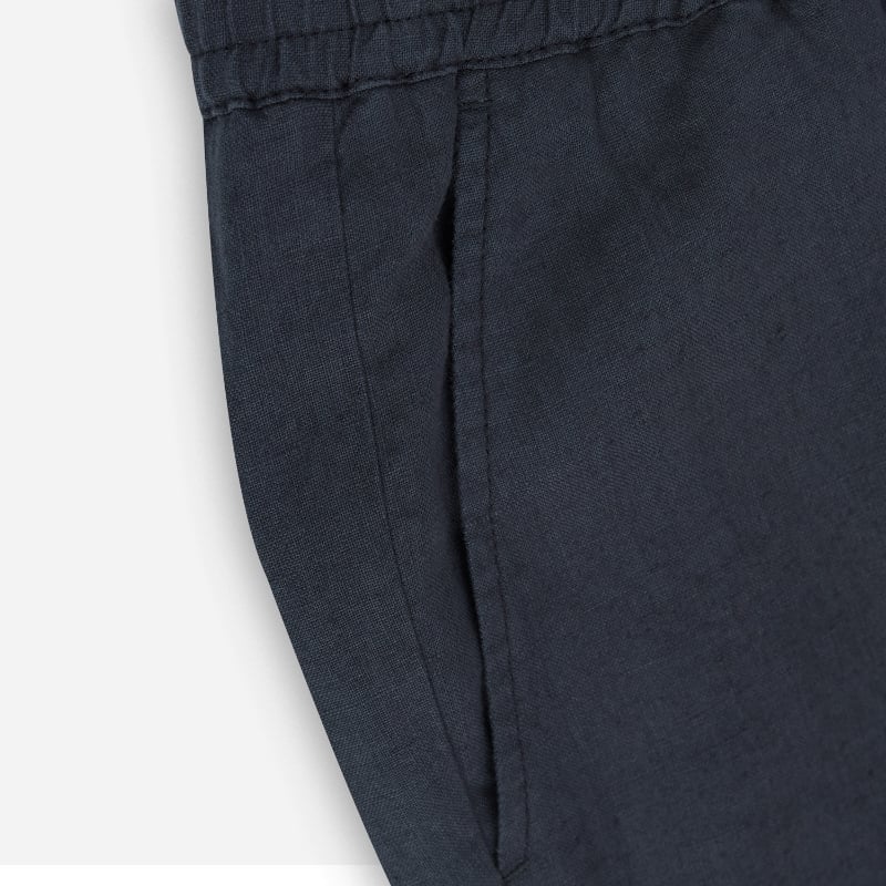 Bluemint EDAN JOGGER MIDNIGHT Drawstring Linen Trousers