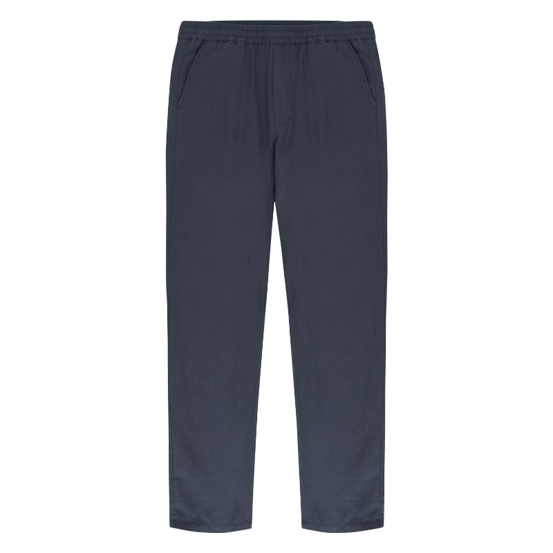 bluemint EDAN JOGGER MIDNIGHT Drawstring Linen Trousers