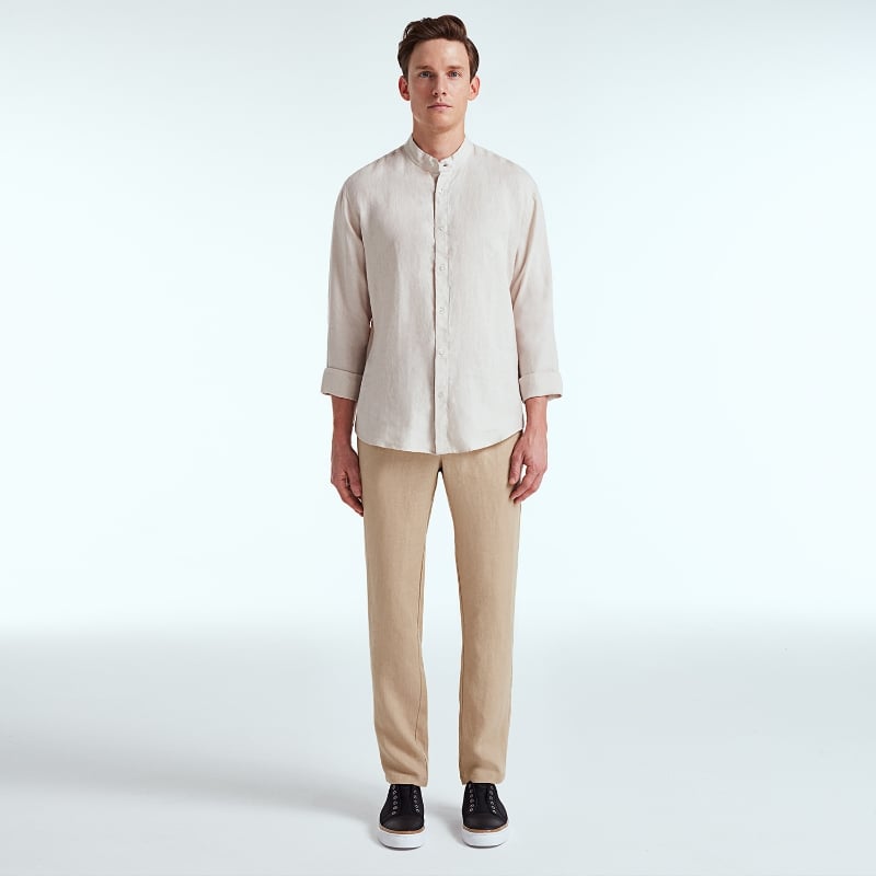 Bluemint EDAN JOGGER SAND Drawstring Linen Trousers