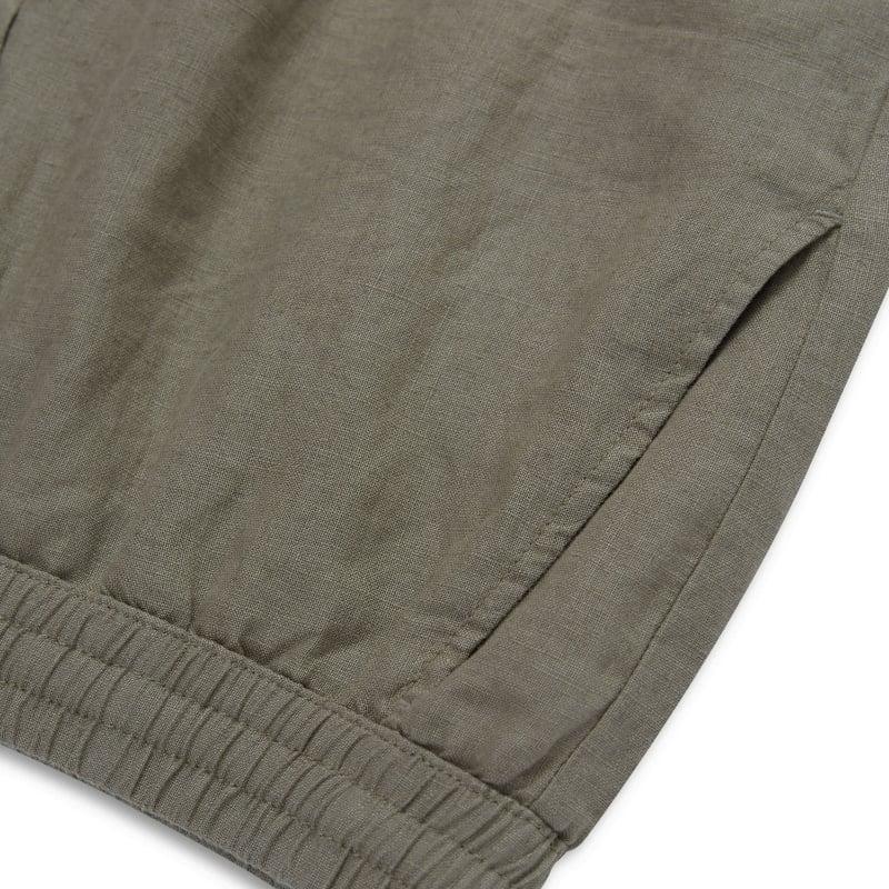 Bluemint EDMUND JOGGER DIM GREEN Linen Drawstring Shorts