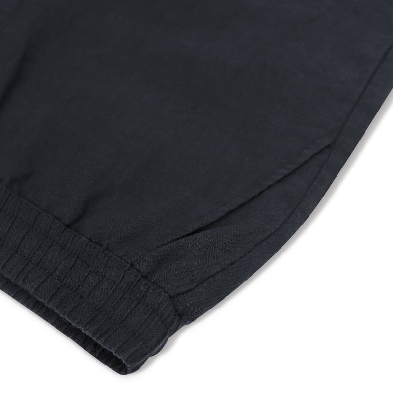 Bluemint EDMUND JOGGER MIDNIGHT Linen Drawstring Shorts