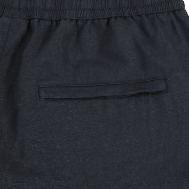 Bluemint EDMUND JOGGER MIDNIGHT Linen Drawstring Shorts