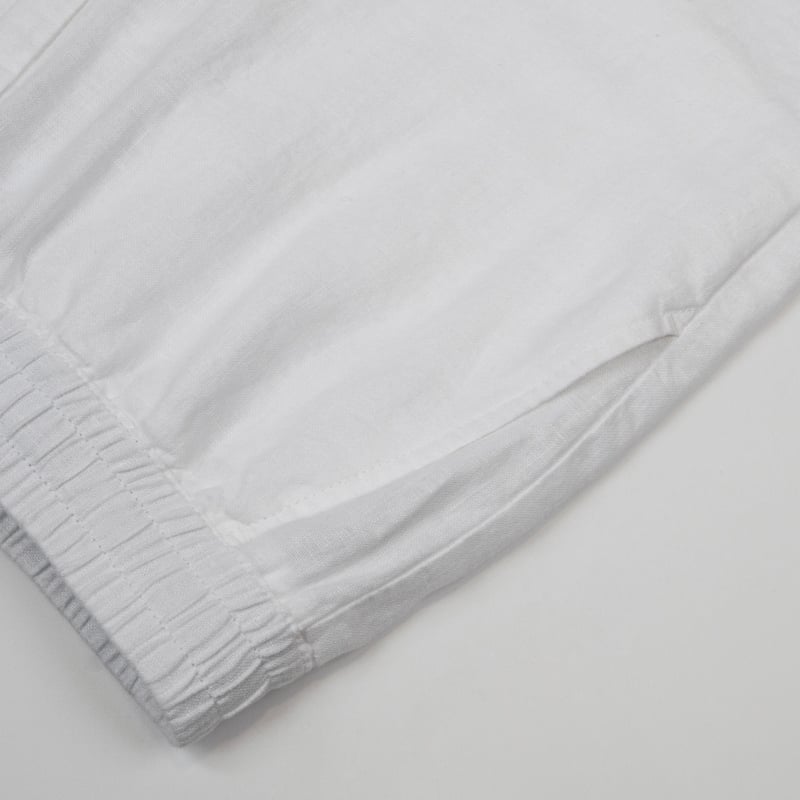 Bluemint EDMUND JOGGER WHITE Linen Drawstring Shorts