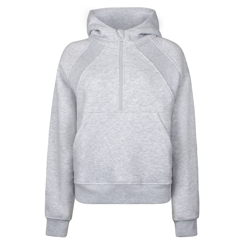 bluemint EOLIA GREY MELANGE Half-Zip Hooded Sweatshirt