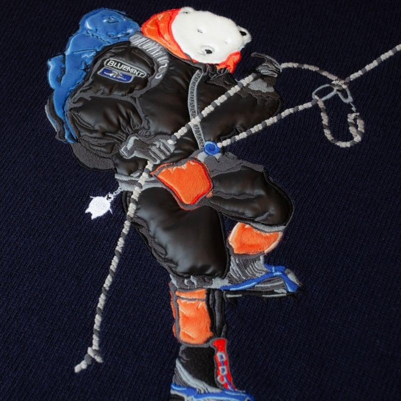 Bluemint FILIP BEAR SUMMIT DARK NAVY Wool-Blend Graphic Sweater