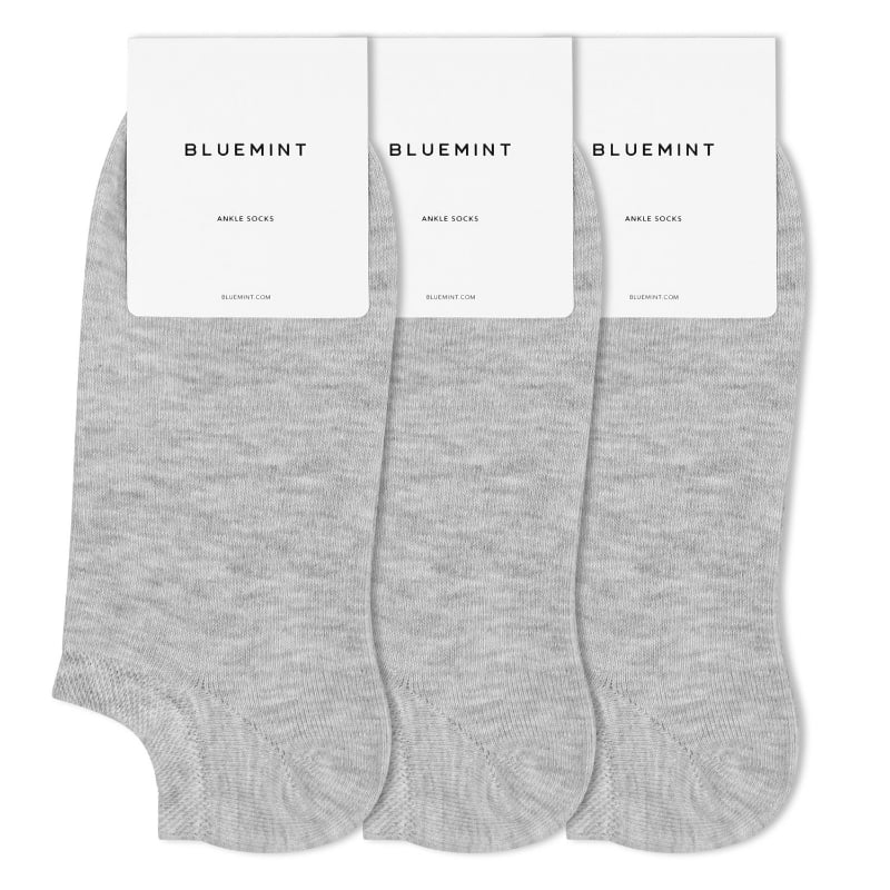 bluemint FINCH 3 PACK GREY MELANGE Three-Pack Ankle Socks