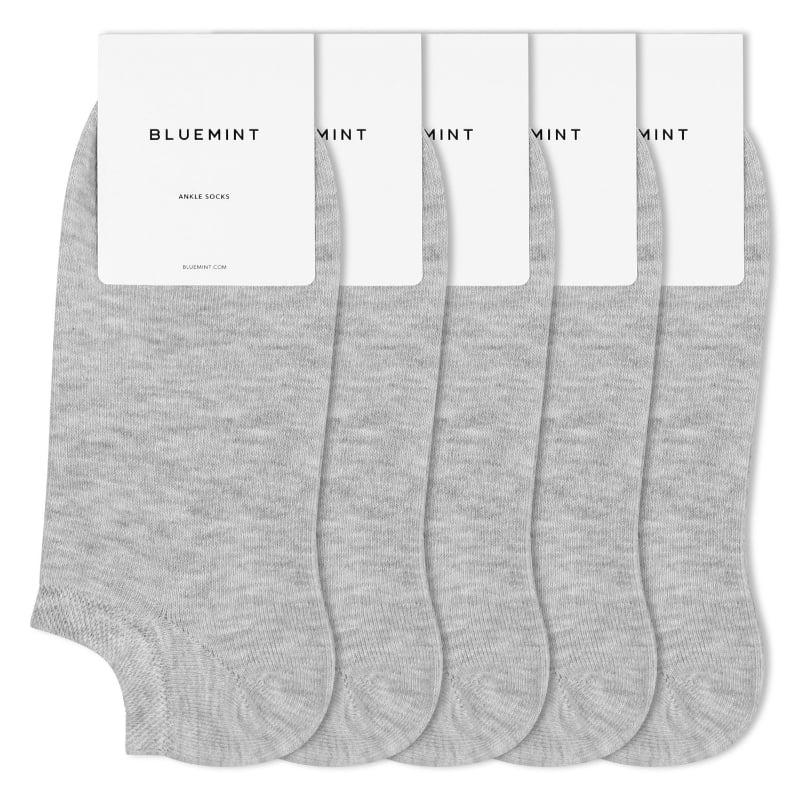 bluemint FINCH 5 PACK GREY MELANGE Five-Pack Ankle Socks