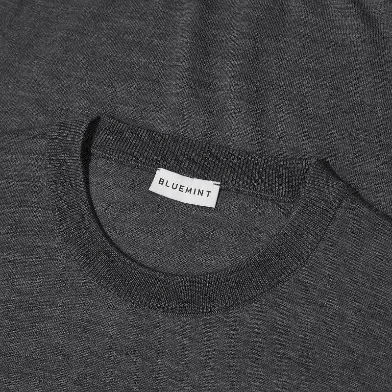 Bluemint FRANK ANTHRACITE MELANGE Merino Wool Sweater