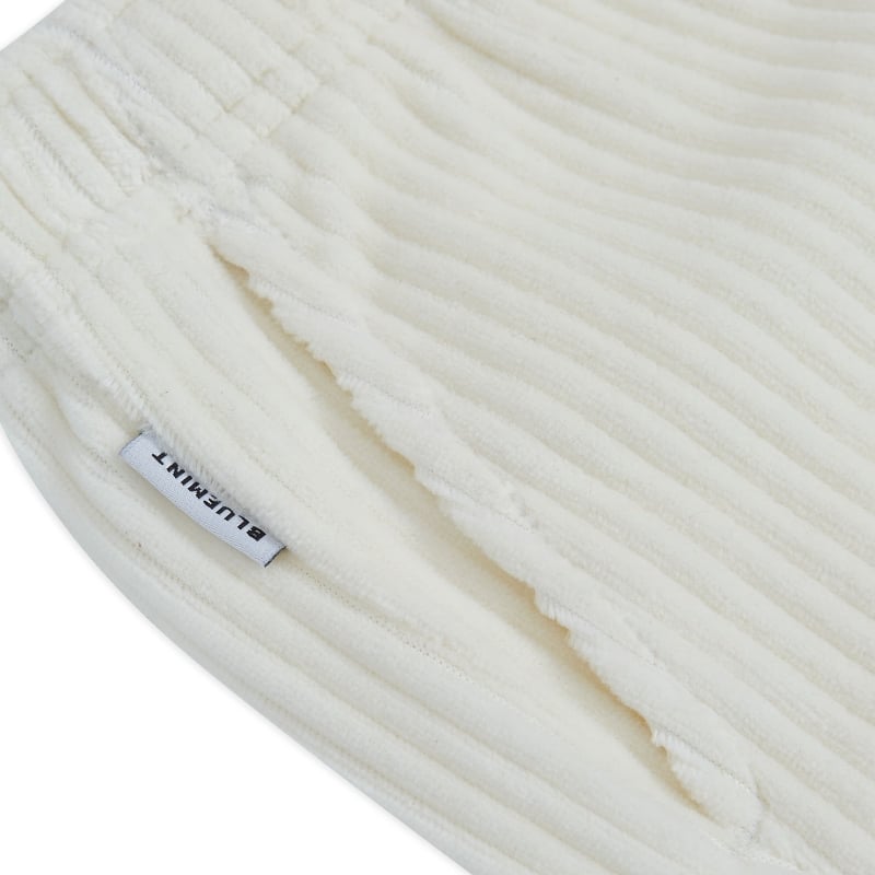 Bluemint GABI ECRU Kids Straight-Cut Corduroy Shorts