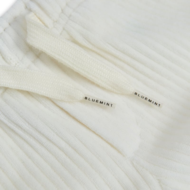 Bluemint GABI ECRU Kids Straight-Cut Corduroy Shorts