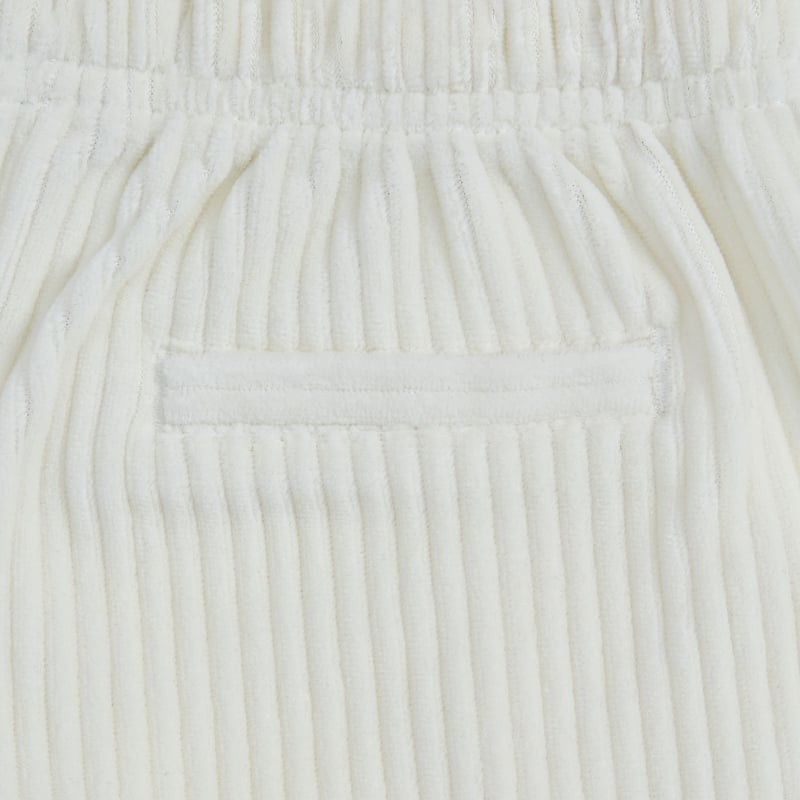 Bluemint GABI ECRU Kids Straight-Cut Corduroy Shorts