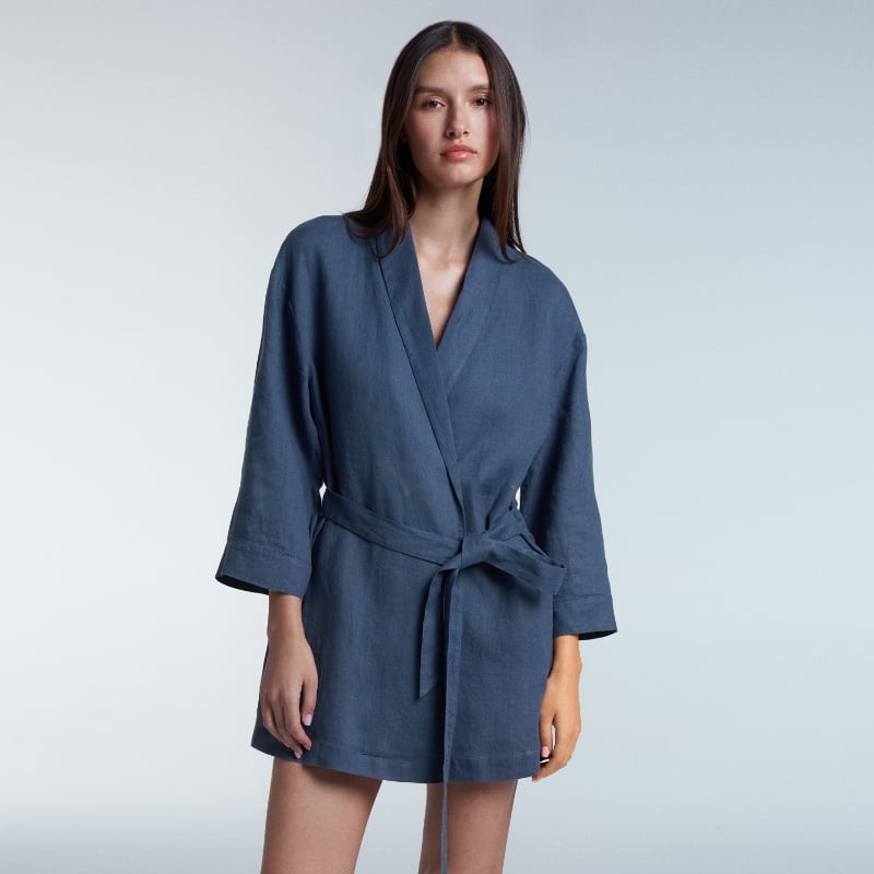 bluemint GABRIELLE CAPRI EMBROIDERED Embroidered Linen Kimono