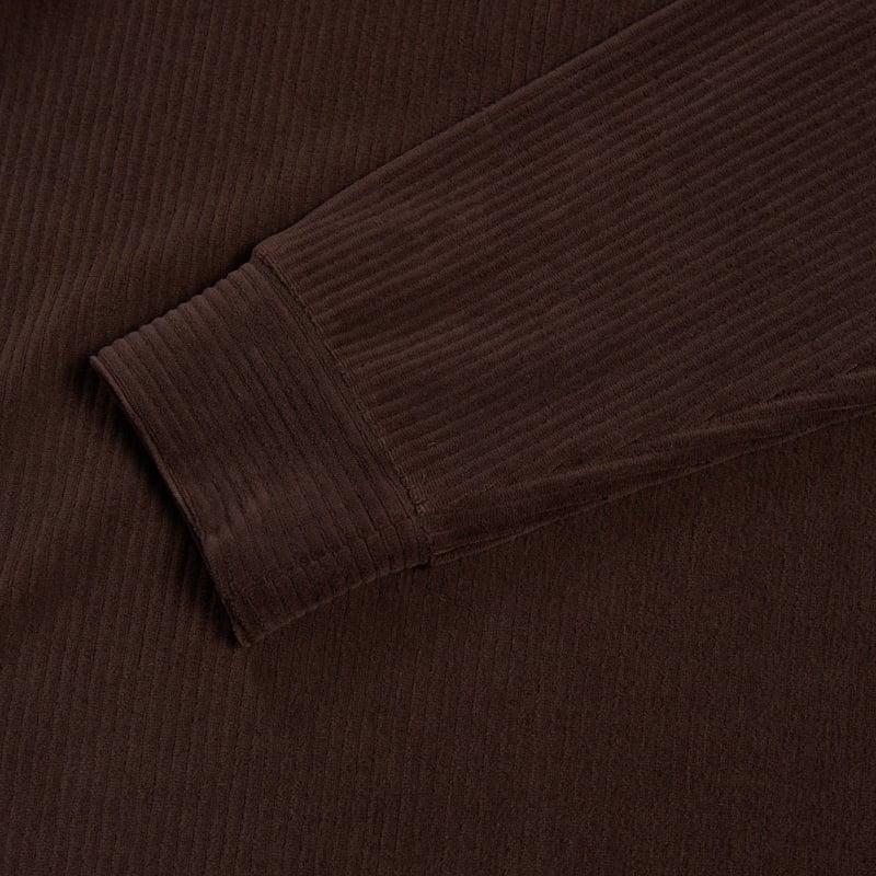 Bluemint GAEL BROWN Corduroy Jersey Half-Zip Sweatshirt