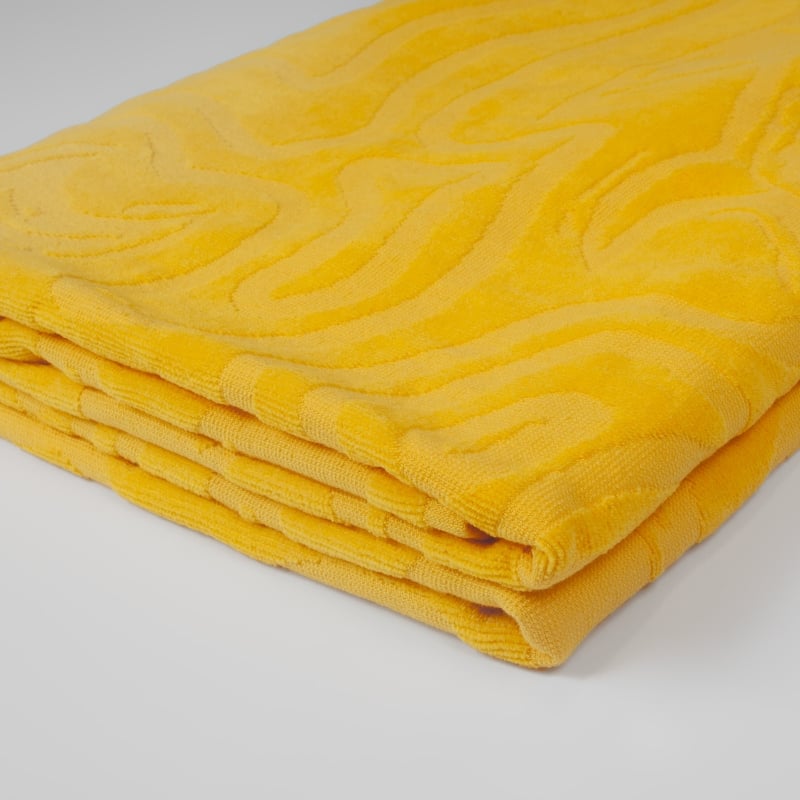 Bluemint HECTOR YELLOW MAZE Big Size Cotton Beach Towel