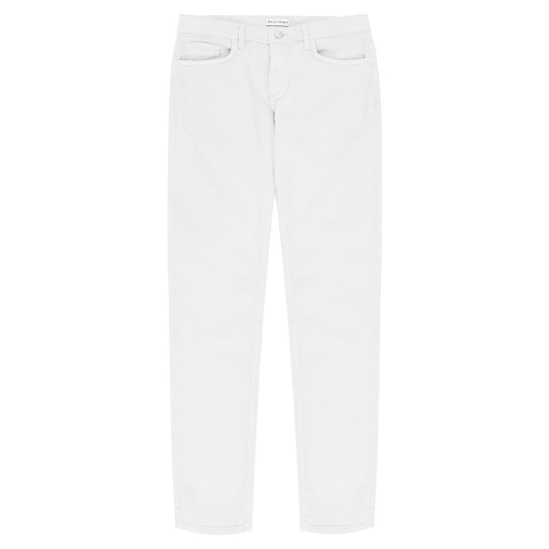bluemint HUDSON WHITE Cotton Blend 5 Pockets Trousers