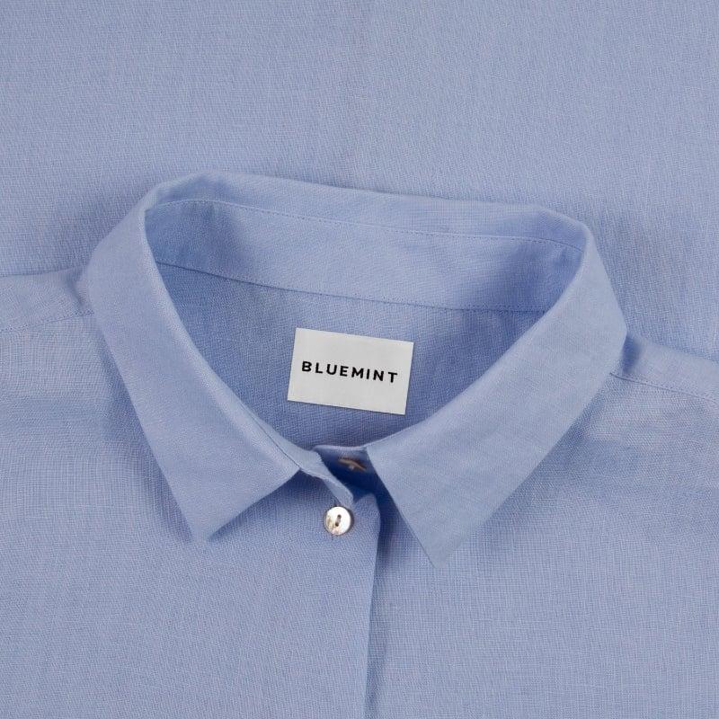 Bluemint INES CHAMBRAY BLUE Comfort Fit Linen Shirt