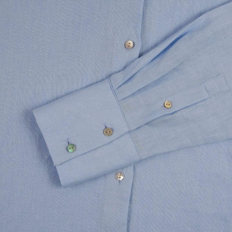 Bluemint INES CHAMBRAY BLUE Comfort Fit Linen Shirt