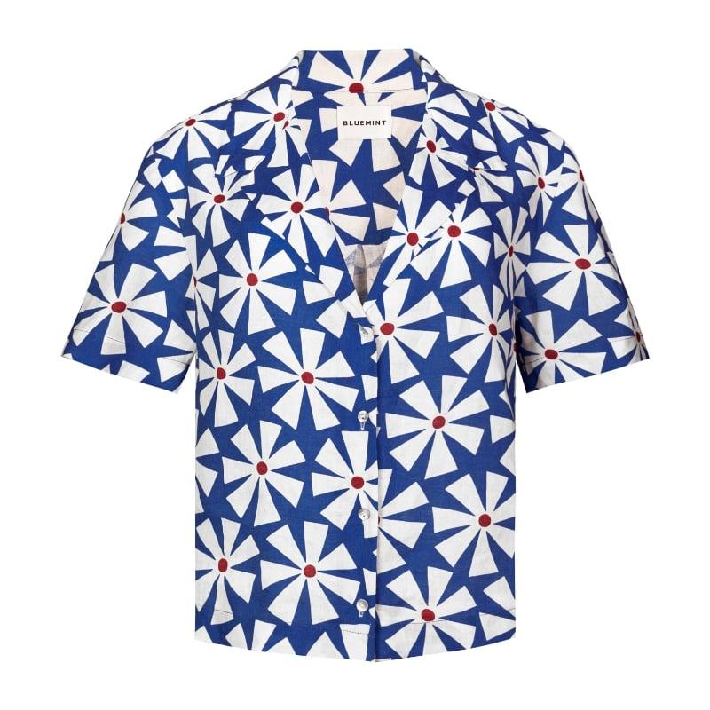 Bluemint ISLA DAZZLING DAISY Camp-Collar Linen Shirt