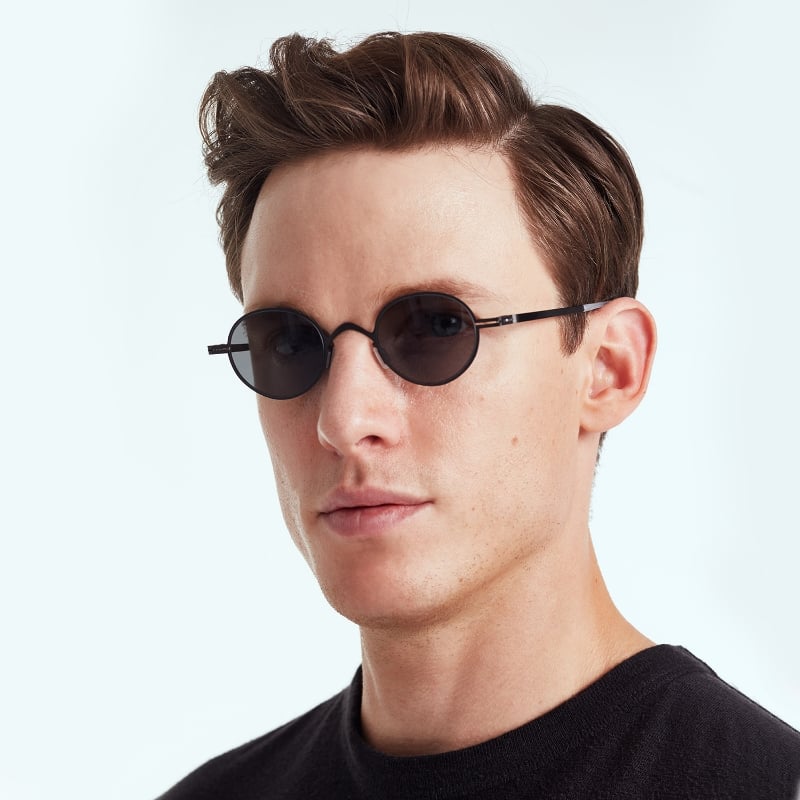 Bluemint IVES BLACK SHADE Lightweight Metal Sunglasses