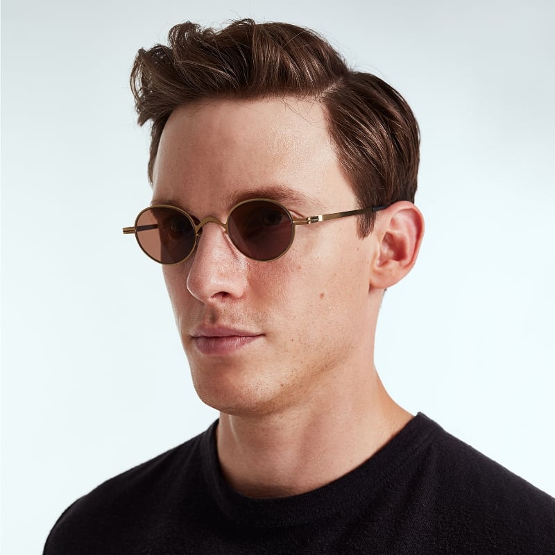 Bluemint IVES BROWN SHADE Lightweight Metal Sunglasses