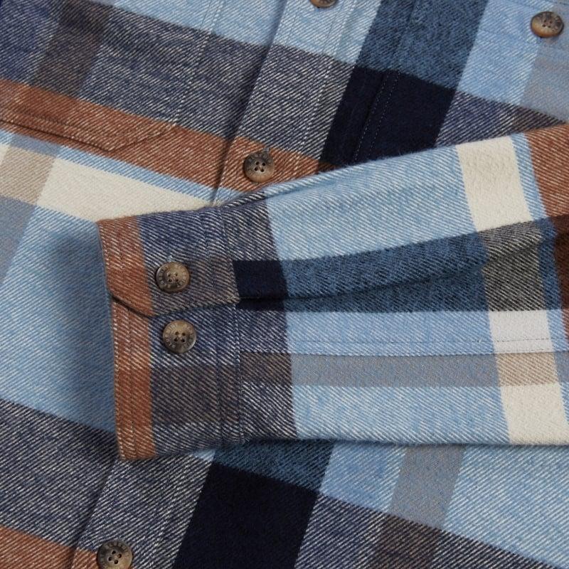 Bluemint JAMES AQUAMARINE CHECKED Organic Cotton Checked Overshirt