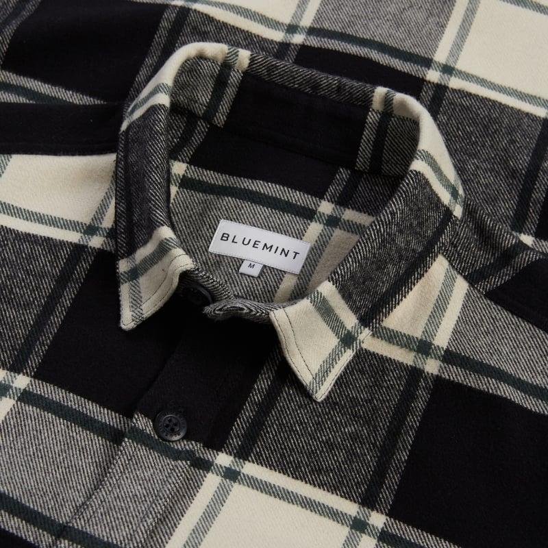 Bluemint JAMES BLACK CHECKED Organic Cotton Checked Overshirt