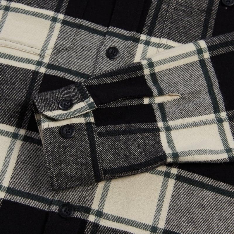 Bluemint JAMES BLACK CHECKED Organic Cotton Checked Overshirt