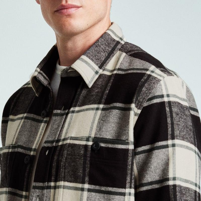 Bluemint JAMES BLACK CHECKED Organic Cotton Checked Overshirt