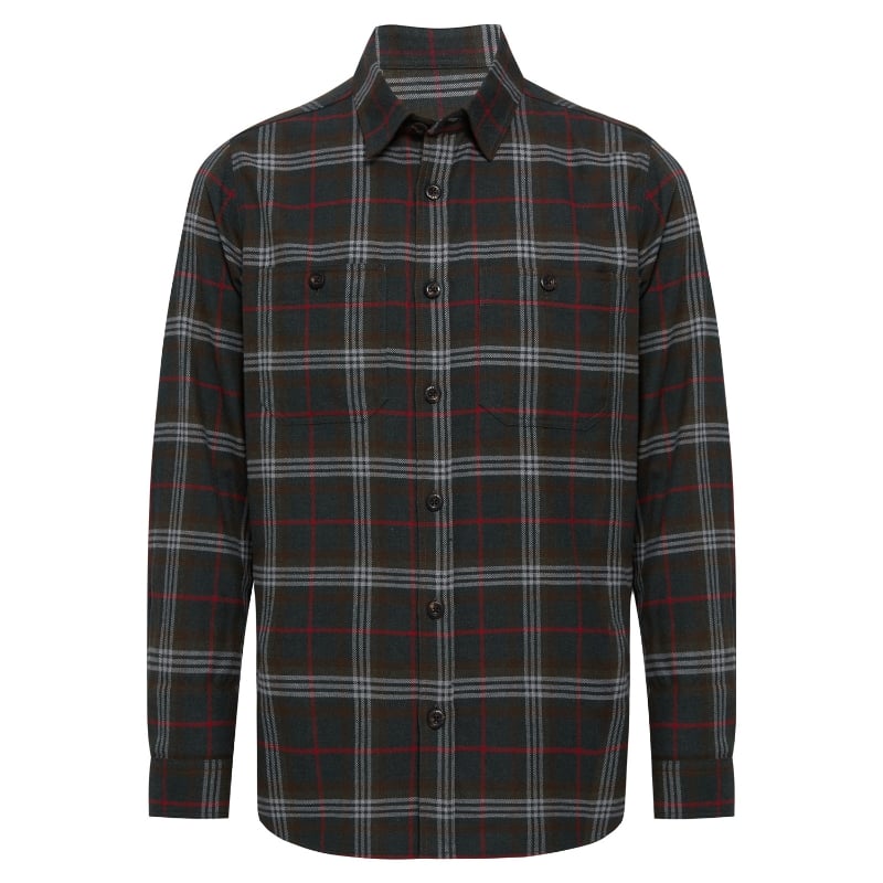 bluemint JAMES DARK FOREST CHECKED Organic Cotton Checked Overshirt