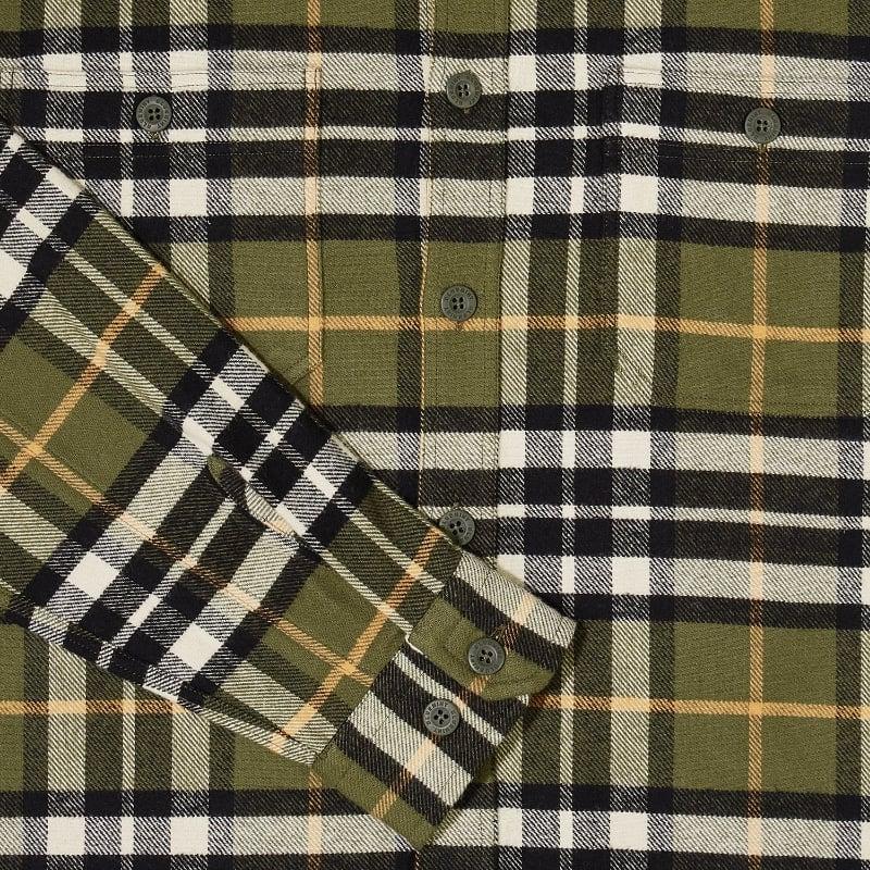 Bluemint JAMES OLIVE CHECKED Organic Cotton Checked Overshirt