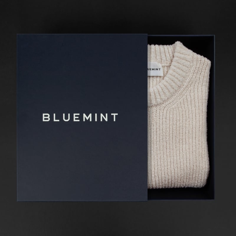 bluemint JANETTE GIFT BOX ECRU Textured sleeveless Sweater