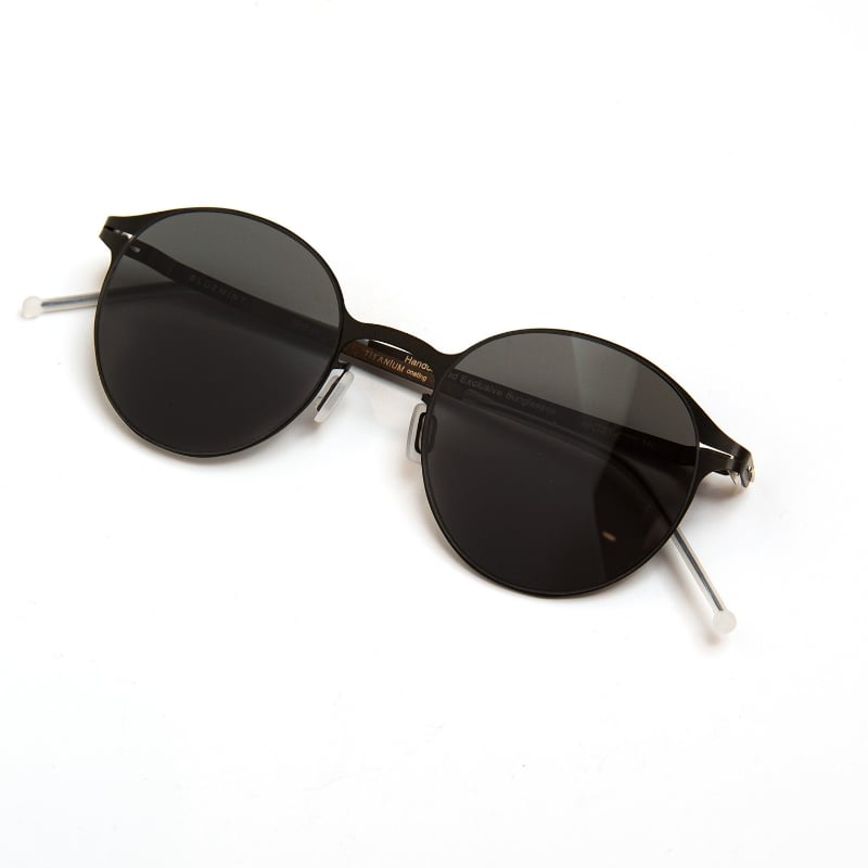 Bluemint JAVIER BLACK SHADE Round Frame Metal Sunglasses