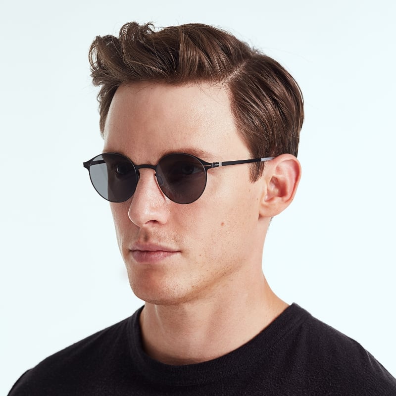 Bluemint JAVIER BLACK SHADE Round Frame Metal Sunglasses