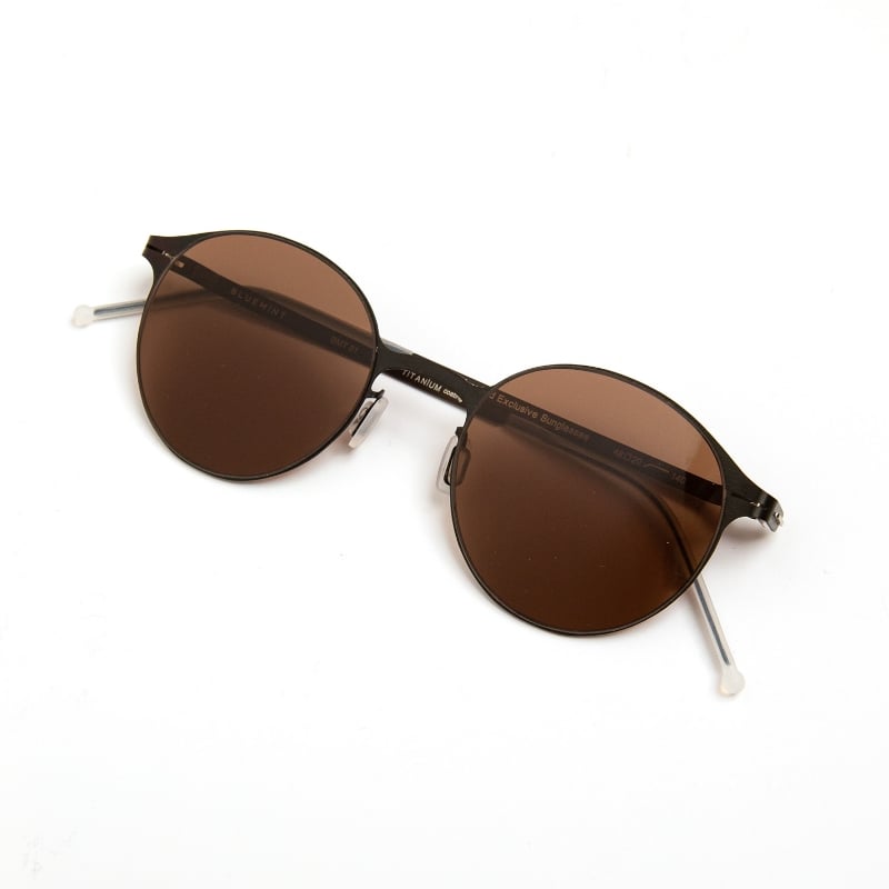 Bluemint JAVIER BROWN SHADE Round Frame Metal Sunglasses