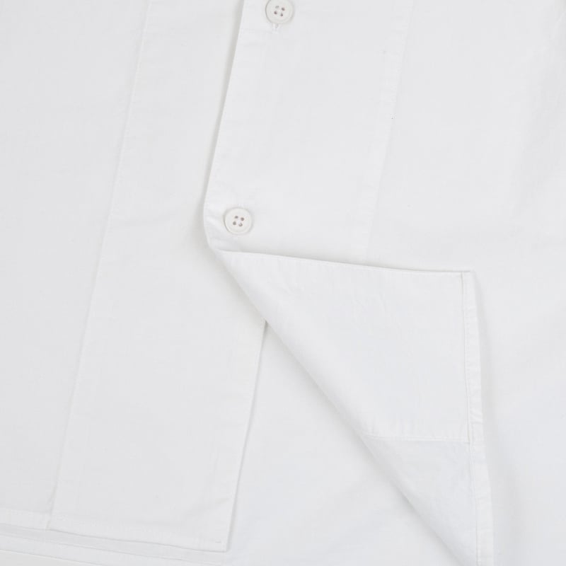 Bluemint JOSEPH WHITE Short-Sleeve Cotton Shirt With Chest Pockets
