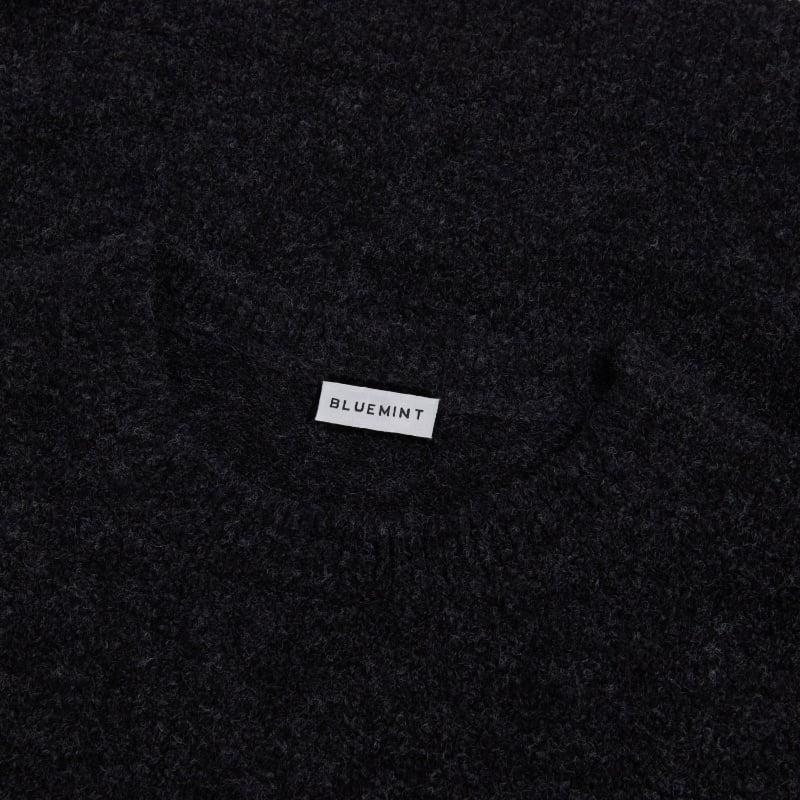 Bluemint KEN ANTHRACITE MELANGE Brushed Crew Neck Sweater