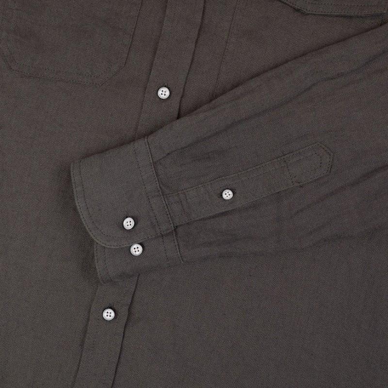 Bluemint LAWRENCE TRUFFLE Linen Shirt With Flap Pockets