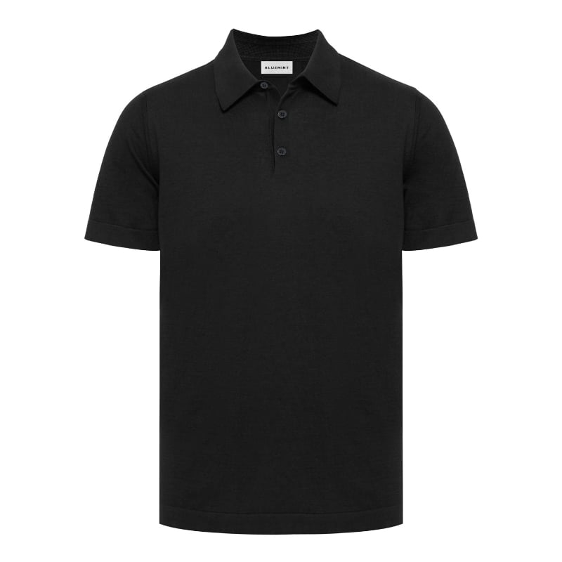 bluemint LEWIS SHORT SLEEVE BLACK Short-Sleeve Polo Shirt