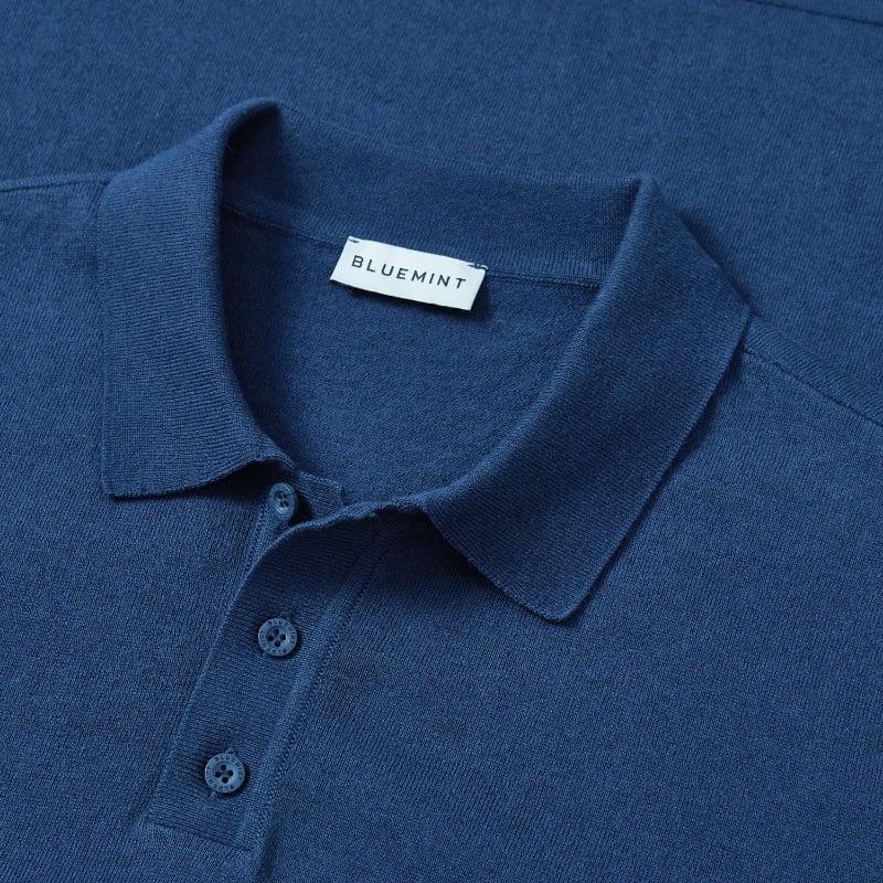 Bluemint LEWIS SHORT SLEEVE LAGOON BLUE Short-Sleeve Polo Shirt