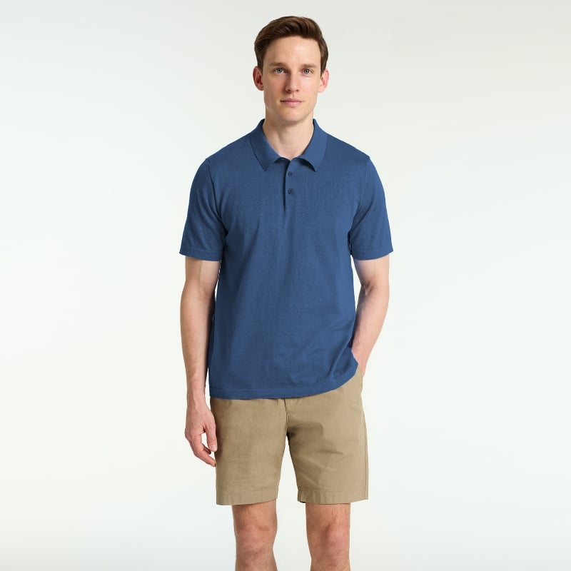 Bluemint LEWIS SHORT SLEEVE LAGOON BLUE Short-Sleeve Polo Shirt