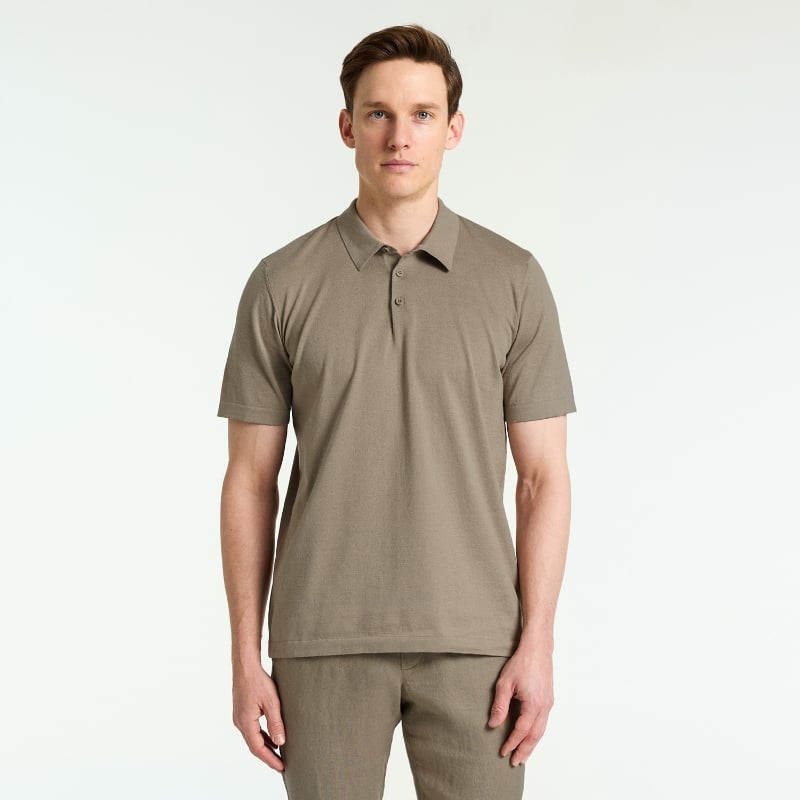 Bluemint LEWIS SHORT SLEEVE STONE Short-Sleeve Polo Shirt