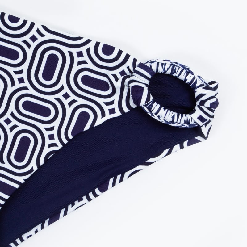 Bluemint LIANA PRINTED NAVY DIAMOND Printed Side-Knot Bikini Briefs