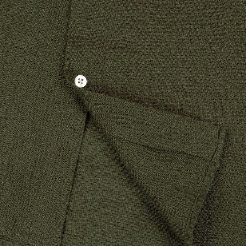 Bluemint LUCA SHORT SLEEVE RAINFOREST Short-Sleeved Linen Shirt