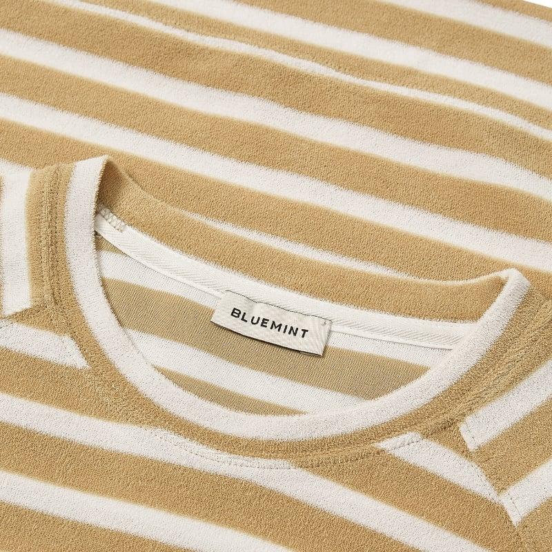 Bluemint LUCAS CAPPUCCINO STRIPEY Towelling Sweatshirt