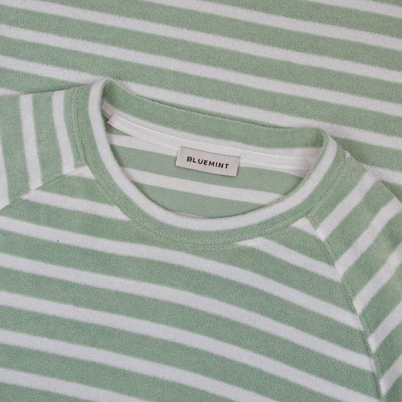 Bluemint LUCAS EVERGREEN STRIPEY Towelling Sweatshirt