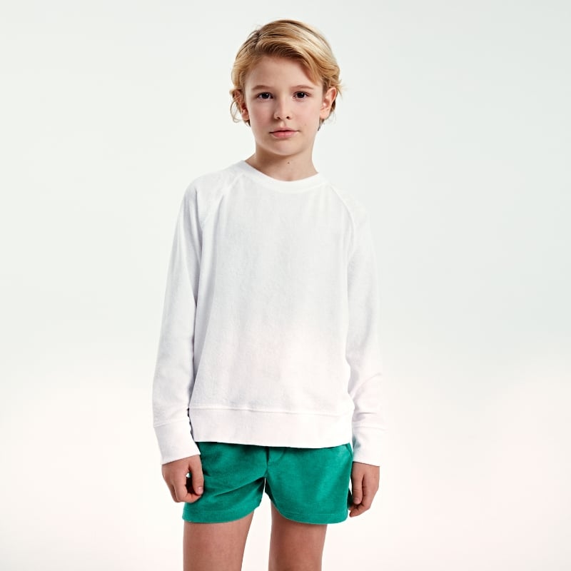 Bluemint LUCAS KIDS WHITE Kids Towelling Sweatshirt