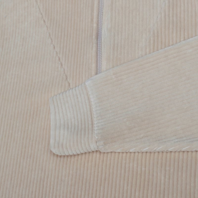 Bluemint LYA BISCOTTI Corduroy Jersey Half-Zip Sweatshirt