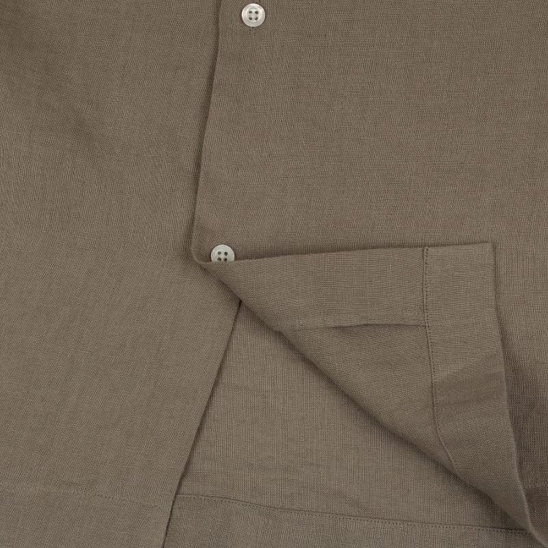 Bluemint MARS STONE Short Sleeve Camp-Collar Linen Shirt