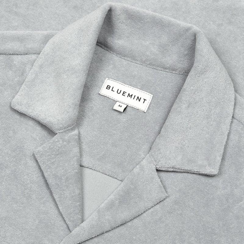 Bluemint MARS TOWELLING GREY MELANGE Towelling Camp-Collar Shirt